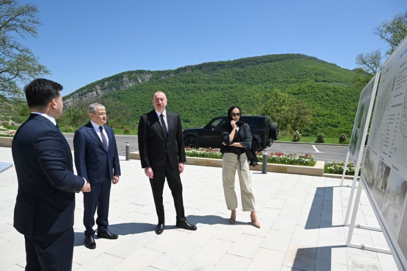 2025/05/17467-1746798245.jpg + President Aliyev and First Lady Mehriban Aliyeva attend inauguration of Dashalti village mosque in Shusha district News about - President Aliyev and First Lady Mehriban Aliyeva attend inauguration of Dashalti village mosque in Shusha district