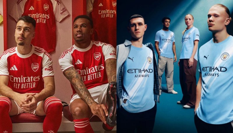 Arsenal, Manchester City reveal their new kits for 2025/26 season