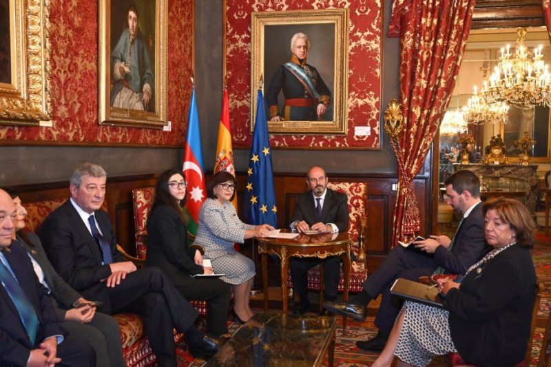 Speaker of Azerbaijan’s Milli Majlis meets Spanish Senate president 