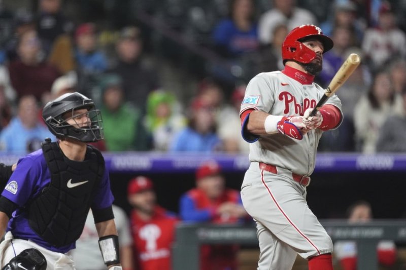 Schwarber’s 300th homer powers Phillies to 9-3 win over Rockies