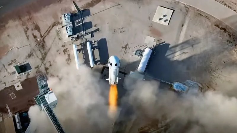 Blue Origin rocket takes six tourists on sub-orbital trip to space