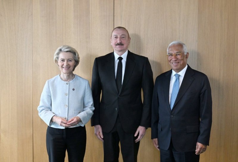 Azerbaijan's president meets with EU leaders in Tirana
