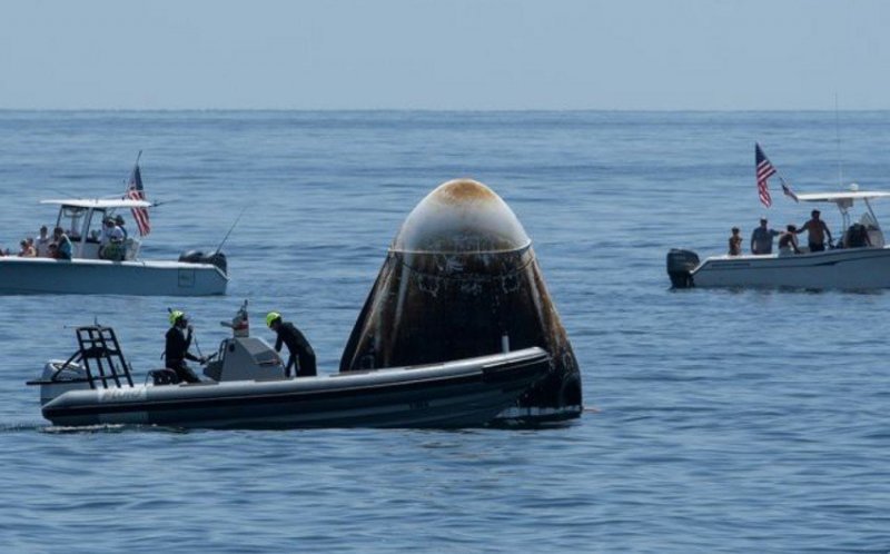 Cargo Dragon spacecraft successfully splashes down near California 