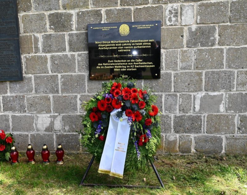 Memorial plaque honoring Azerbaijani prisoners unveiled in Germany