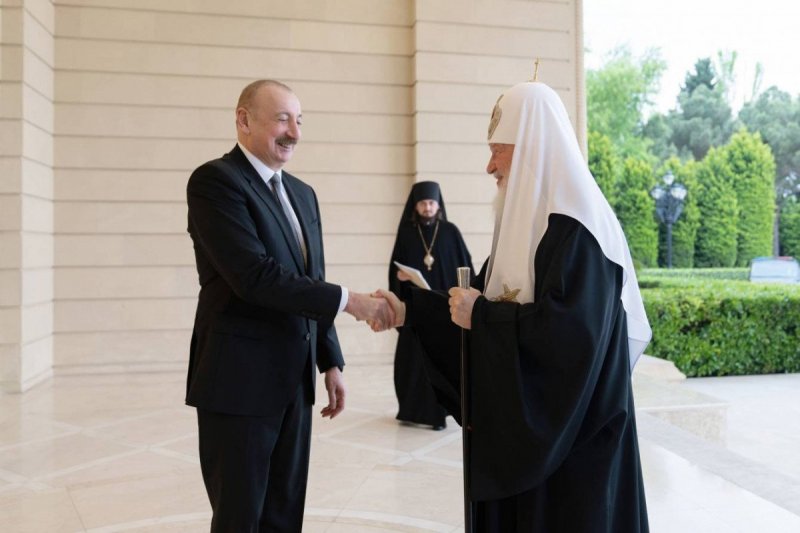 President of Azerbaijan Ilham Aliyev met with Patriarch Kirill of Moscow and All Russia  PHOTO 