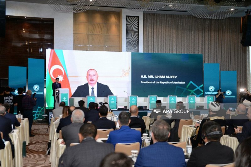 Azerbaijani President addresses to participants of international conference on Islamophobia 