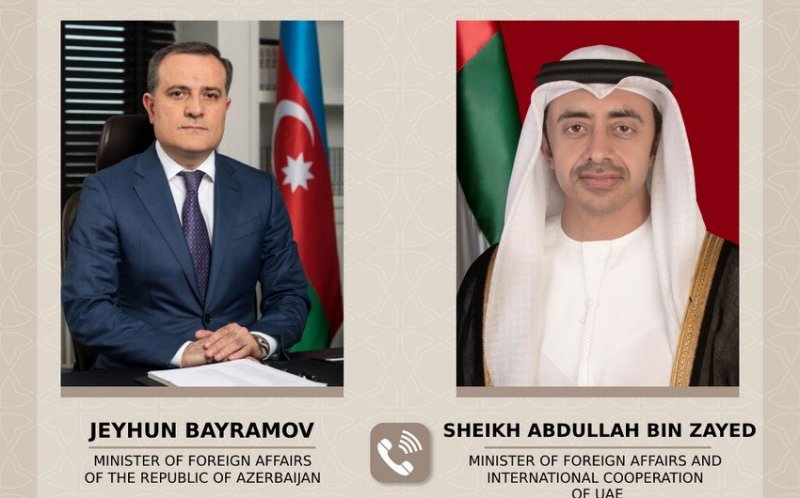 Jeyhun Bayramov discusses regional issues with UAE foreign minister 