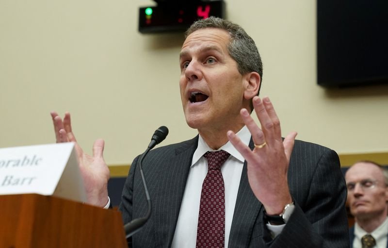 Fed’s Barr says economy on solid footing, trade dispute clouds outlook 