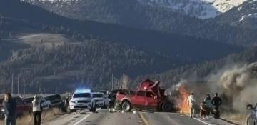 Seven dead in fiery crash near Yellowstone National Park in US
