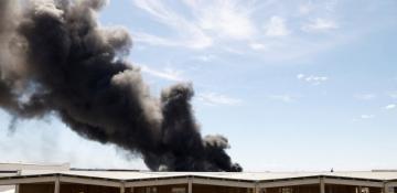 Massive fire erupts at chemicals warehouse in southern Spain