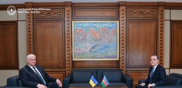 A bilateral meeting between the Foreign Ministers of Azerbaijan and Ukraine is currently underway