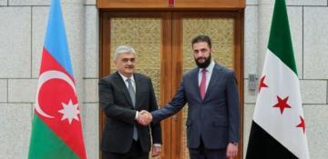 Azerbaijani Deputy PM Samir Sharifov meets with Syria's interim president 