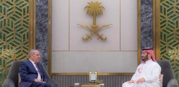 Palestinian vice president holds first foreign visit with Saudi crown prince 