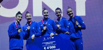 Azerbaijani team wins bronze medal at European Rhythmic Gymnastics Cup