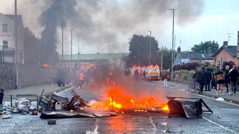 Homes, cars torched in Northern Ireland's Ballymena amid escalating unrest -  VIDEO 