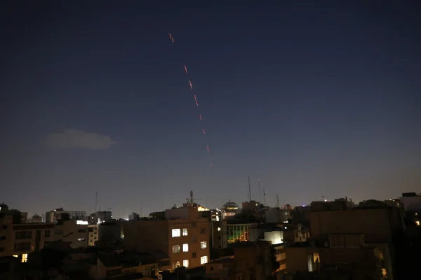 Israeli military reports detecting dozens of incoming missiles 