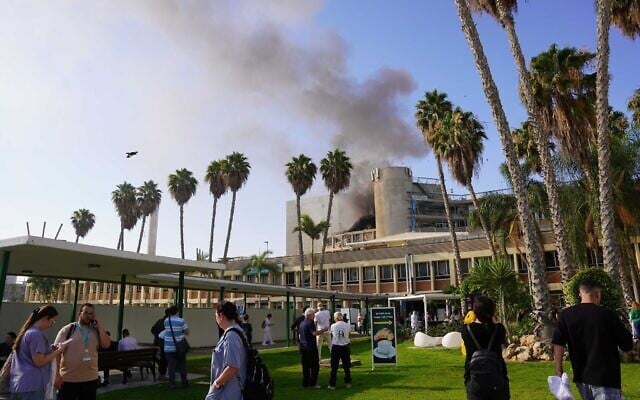Iran missile hits hospital in southern Israel