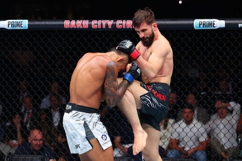UFC Baku: Azerbaijan’s Nazim Sadykhov beats Nikolas Motta by TKO