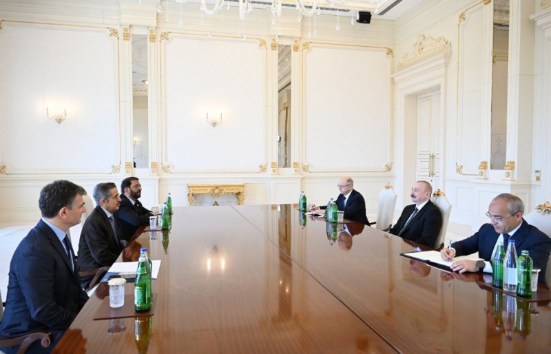 Azerbaijan’s president receives founder of Saudi Arabia’s ACWA Power