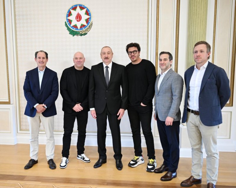 President Ilham Aliyev receives UFC president