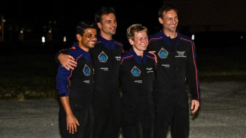 Spacecraft with astronauts from India, Poland, Hungary docks with ISS