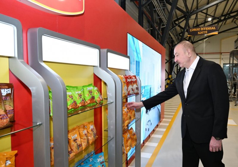 News about - President Ilham Aliyev attends opening of snack production plant in Baku