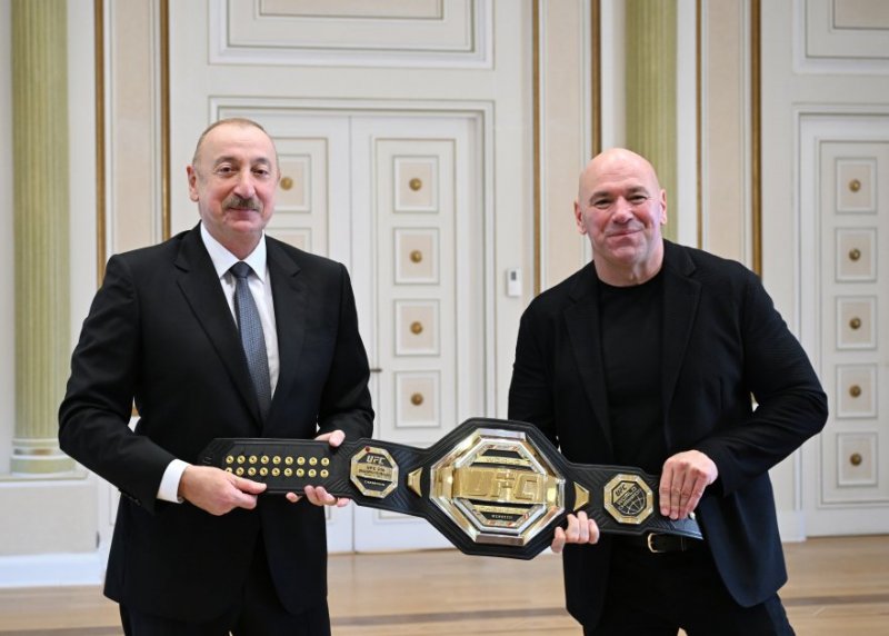 News about - President Ilham Aliyev receives UFC president