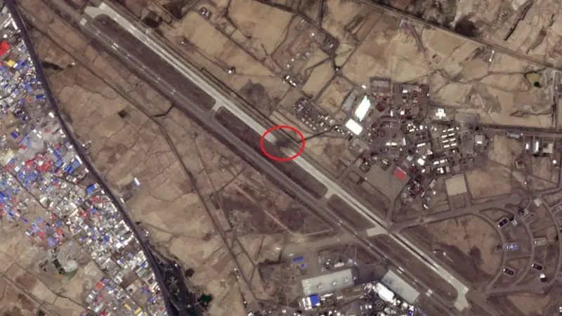 New satellite images show Iranian airfield damage 