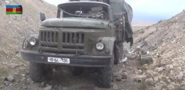 The enemy’s armored vehicles seized by the Azerbaijan Army Units