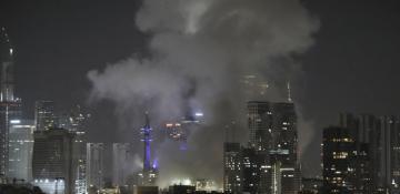 Smoke rises over Tel Aviv after Iranian missile strike 