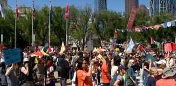 Hundreds protest in Canada's Calgary as G7 leaders arrive 