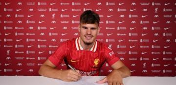 Liverpool sign Bournemouth's Milos Kerkez for £40m