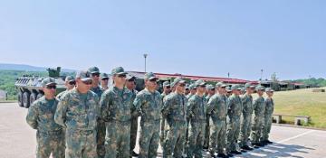 Azerbaijani army servicemen participate in international exercise in Serbia