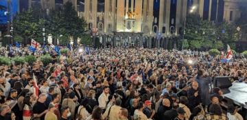 Mass protest erupts in Tbilisi -  VIDEO 