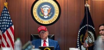 Trump was watching the Iran bombing online - PHOTO