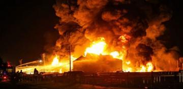 State media reports that a nitrogen tank explosion triggered a blast and heavy smoke at the Tabriz refinery in Iran