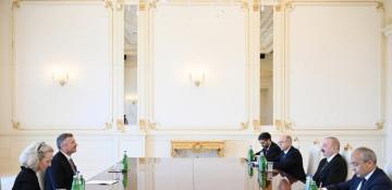 Azerbaijan's president receives ExxonMobil vice president