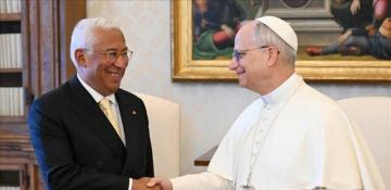 European Council president meets Pope Leo XIV to discuss global peace efforts 