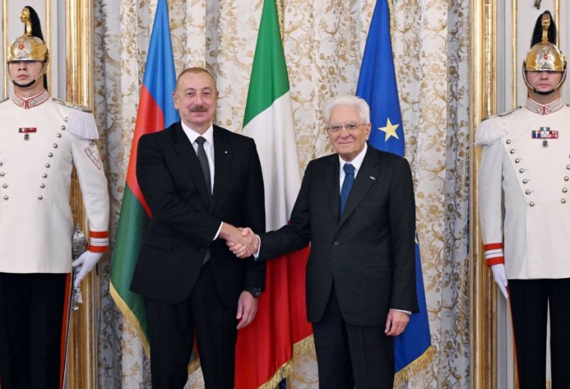 Azerbaijan’s president hails comprehensive development of interstate ties with Italy