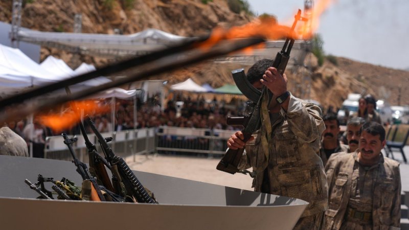 PKK terrorists start disarming in northern Iraq 