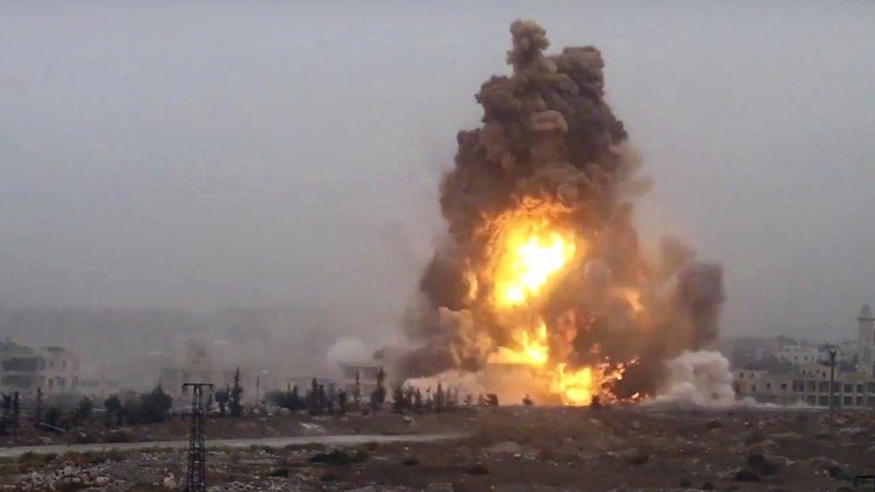 Explosion hits military site near Aleppo airport