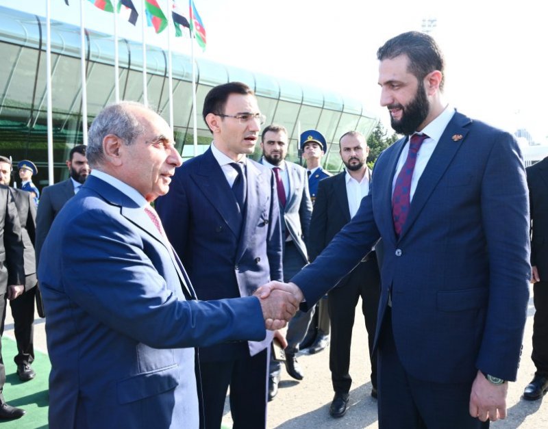 2025/07/17523-1752332066.jpg + Syria's Transitional President Ahmad Al-Sharaa concludes visit to Azerbaijan News about - Syria's Transitional President Ahmad Al-Sharaa concludes visit to Azerbaijan
