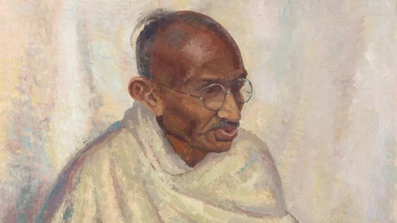 Mahatma Gandhi's rare oil portrait sold for more than $200,000