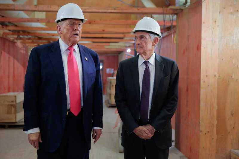 Trump visits Federal Reserve, clashes with Jerome Powell in rare moment