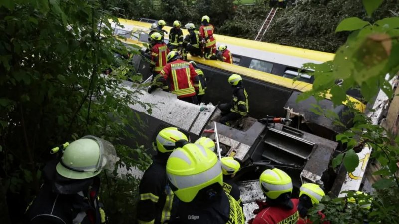 Deadly train derailment in Germany linked to sewage spill