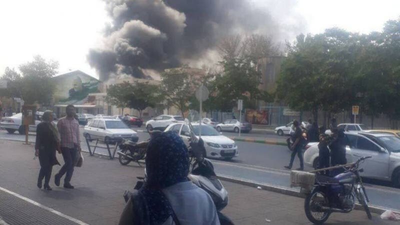 Fire breaks out near Qaem Hospital in Mashhad –  VIDEO 