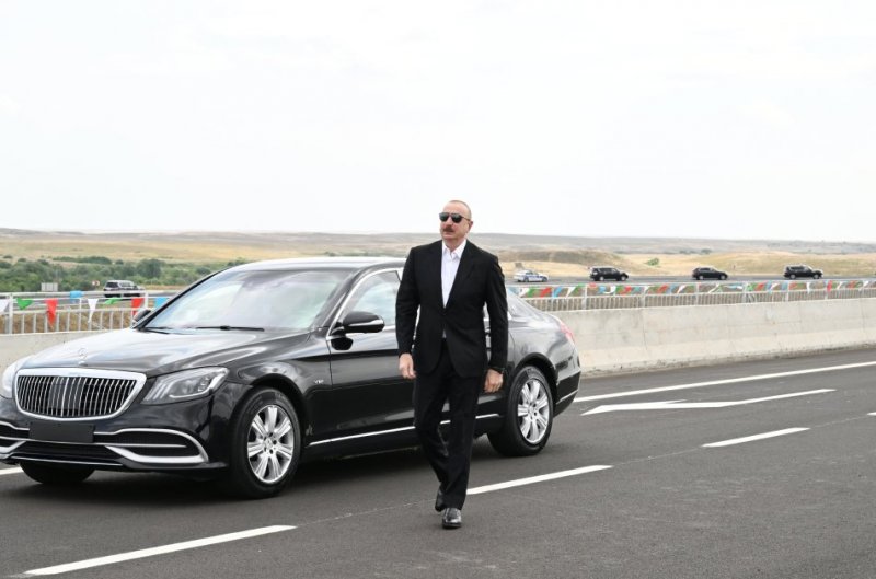 Azerbaijan’s president inaugurates Ahmadbayli-Fuzuli-Shusha highway