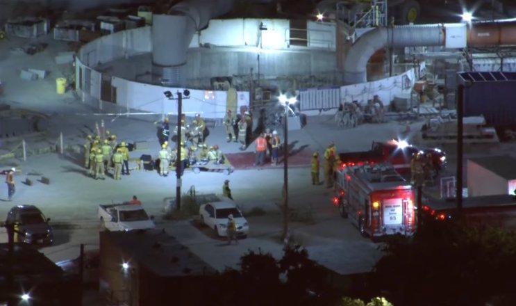 31 workers rescued in Los Angeles tunnel collapse
