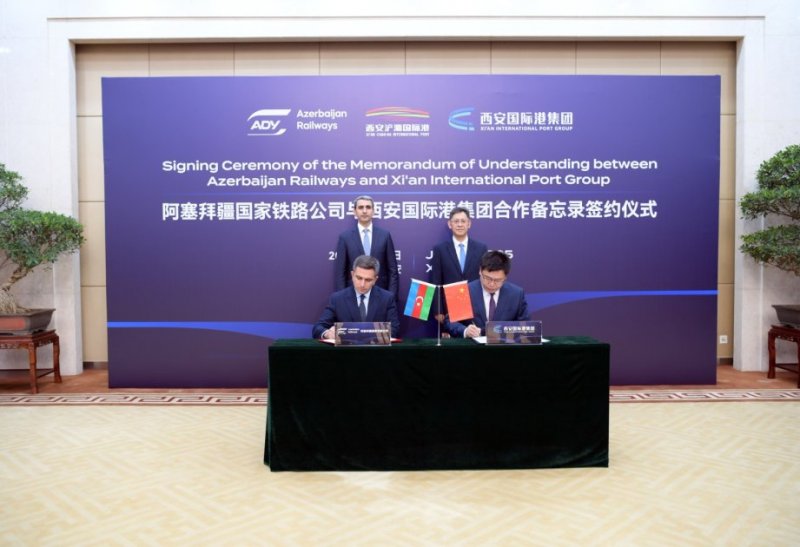 Azerbaijan Railways appoints representative, opens container yard at China's Xi'an Port