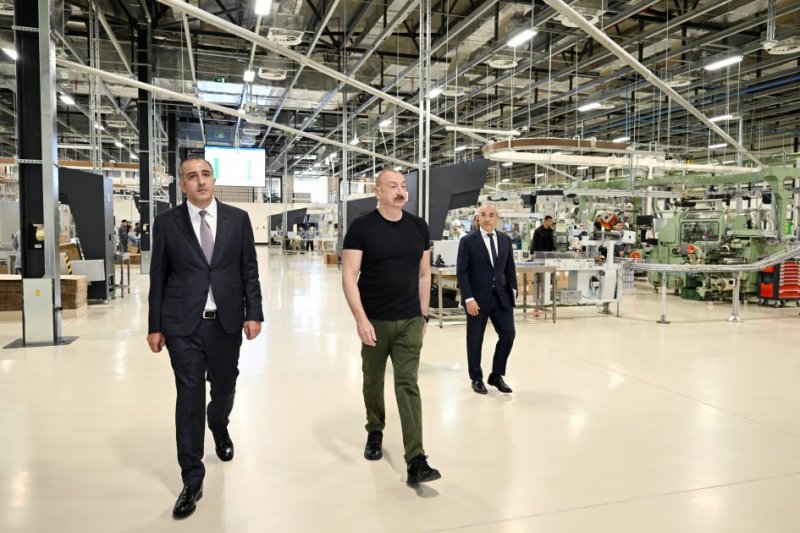 News about - Azerbaijan's president attends opening of tobacco products manufacturing facility at Aghdam Industrial Park